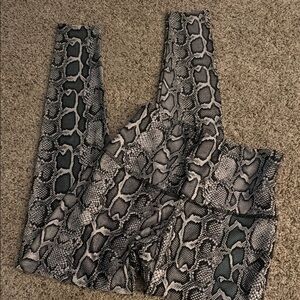 Onzie snake skin workout pants